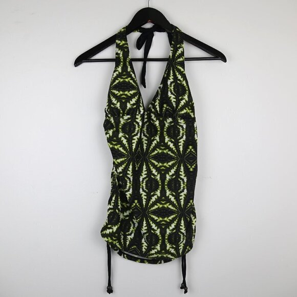 LA VIE EN ROSE Geo Patterned Multicolor Swimsuit Top Size Large - Picture 2 of 9